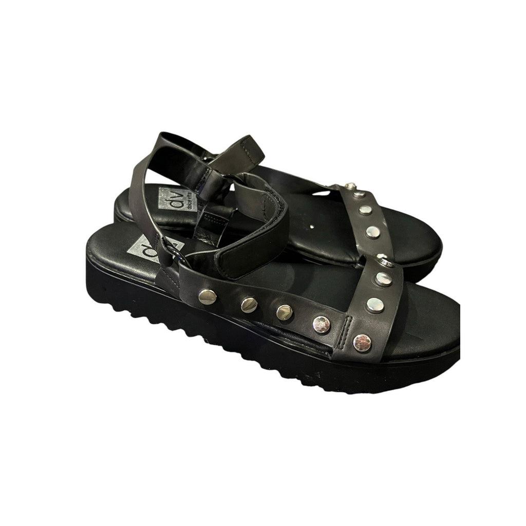 DV by Dolce Vita platform sandals feature silver stud details Women’s 9