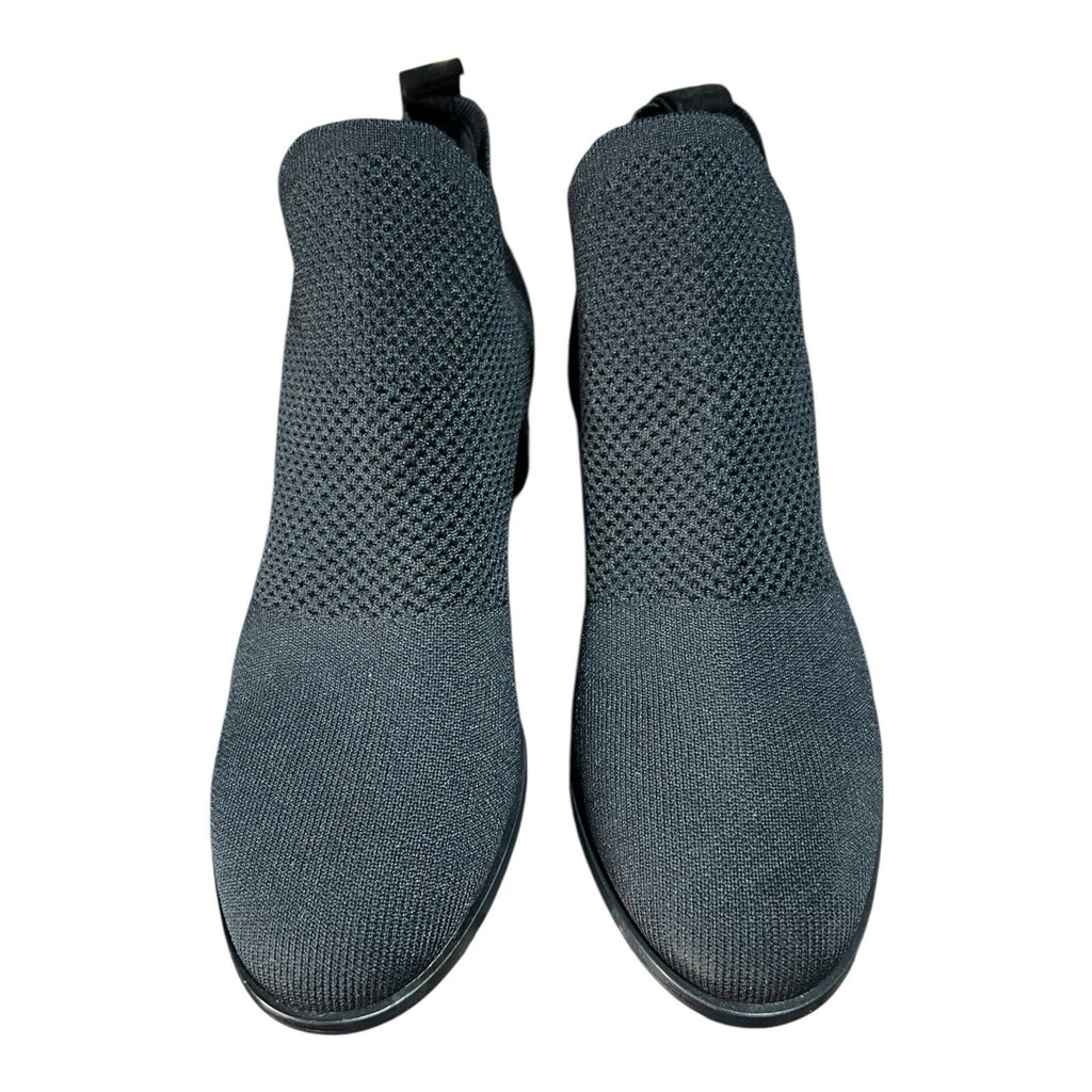 Eileen Fisher Cleaver Knit Booties With 1 3/4 In Block Heel Size 8.5