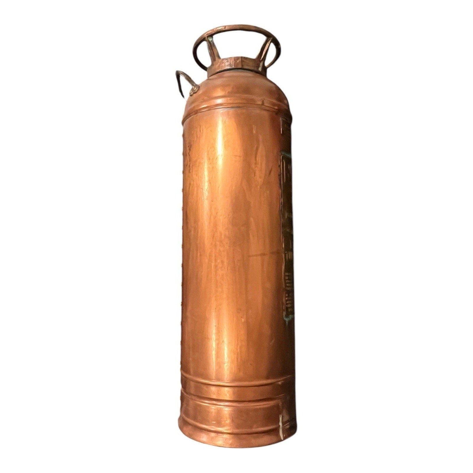 Red Star Vintage Copper / Brass Fire Extinguisher