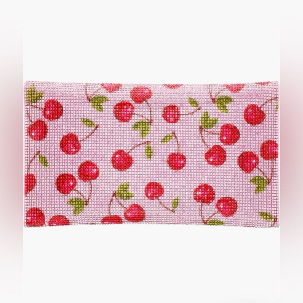 Nina Cherry Rhinestone Clutch NWT