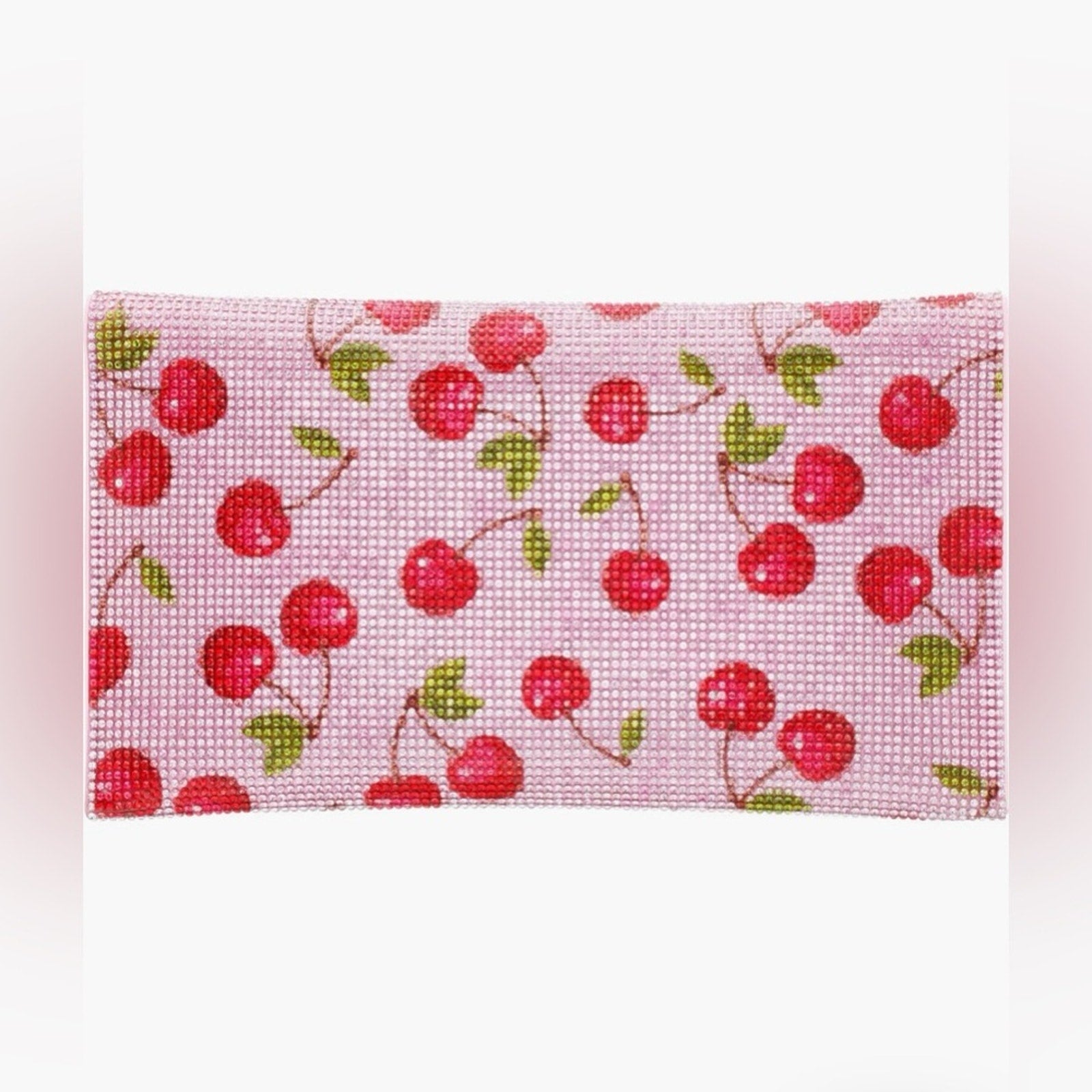 Nina Cherry Rhinestone Clutch NWT