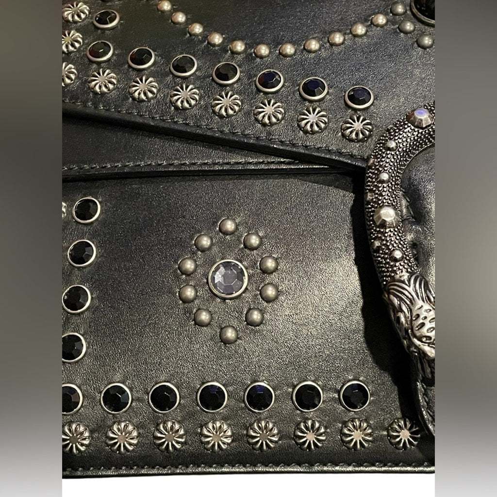 Gucci Dionysus Studded Small Shoulder Bag in Black COA IS INCLUDED and Dust bag