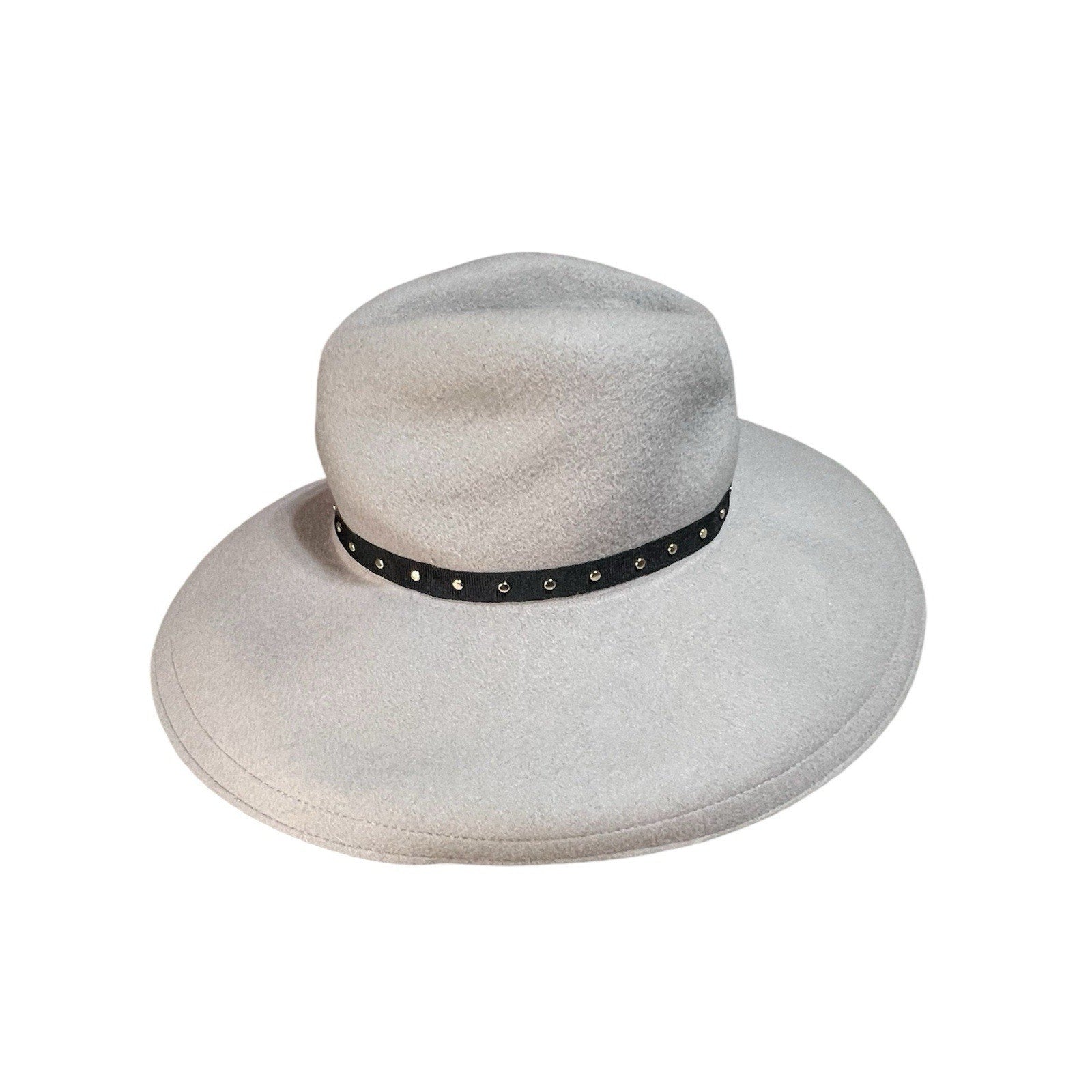 Ted Baker London Rosieyy Grey 100% Wool Felt Hat, Wide Brim NWT MSRP $95