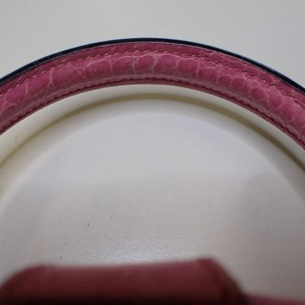 Celine Pink Crocodile-Embossed Women's Hand bag