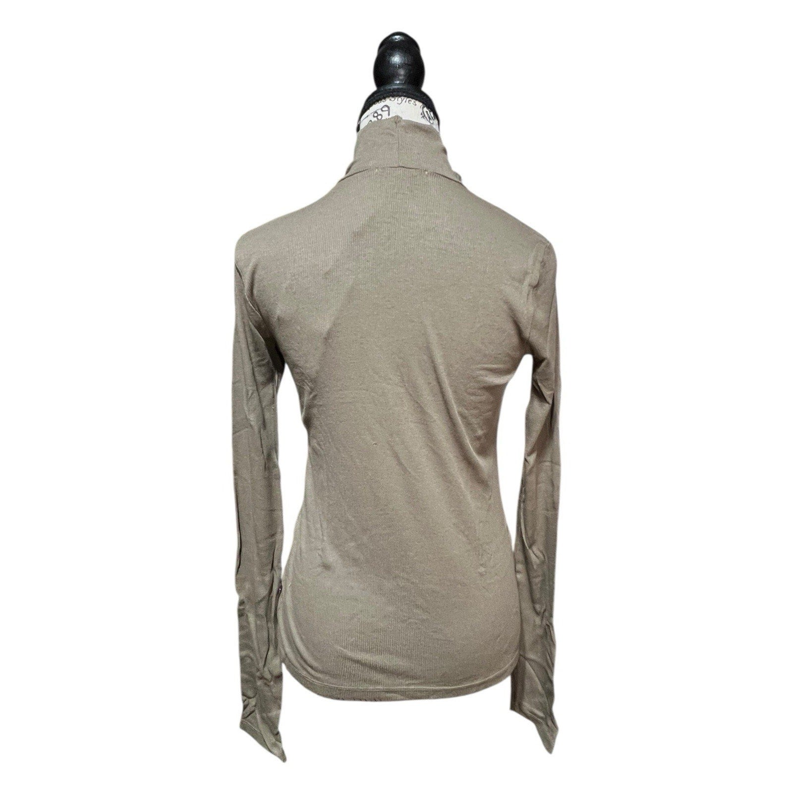 Cotton Citizen Olive Green Verona Turtle Neck Size M New