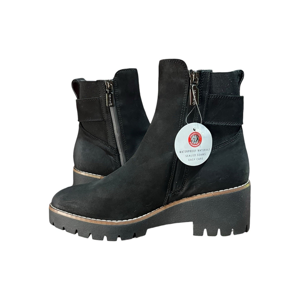 Blondo Dahlia waterproof bootie Black Suede Women’s Size 7.5 M