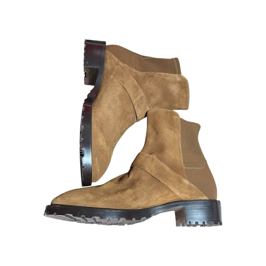 Stuart Weitzman Luxering Boot Brown Suede Womens Shoe Size 9