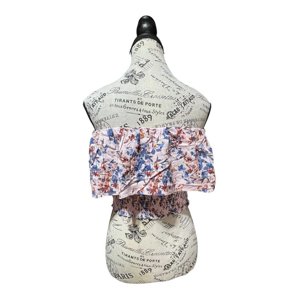 1. State Tiered Floral Strapless Top Women’s Size M NWOT