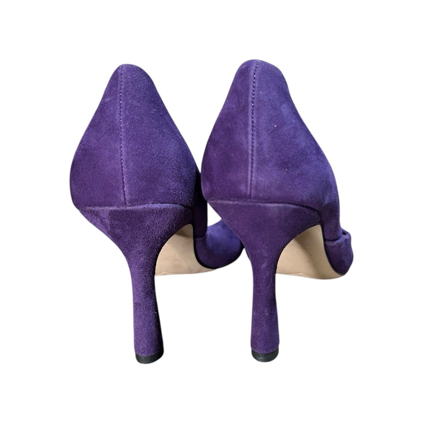 Franco Sarto Purple Suede 3.5 In Heels Women’s Shoe Size 7M