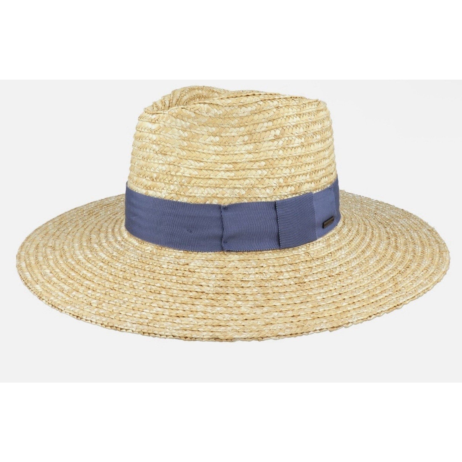 Brixton Joanna Hat Honey/Joe Blue Straw Hat NWT