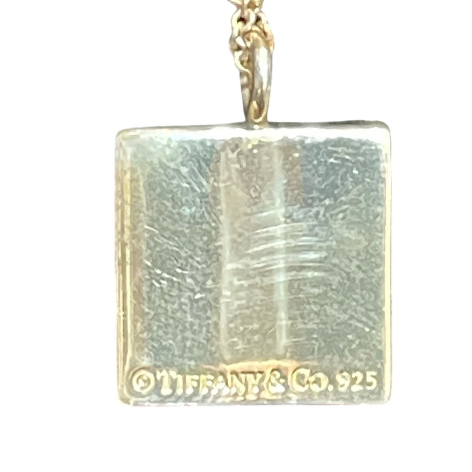 Tiffany and Co. Notes Square 925 Sterling silver Necklace