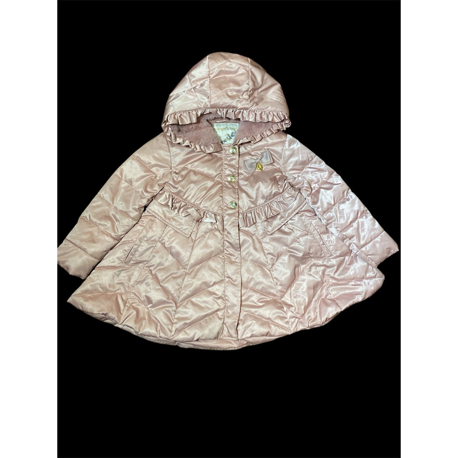 Angel Face Youth Coat Size 4–5 (104–110 cm) 100% Polyester – Pre-Owned