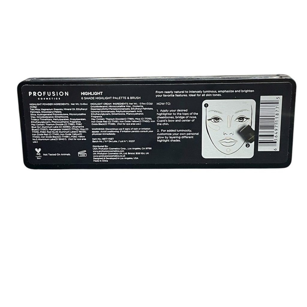 Profusion Elegant Highlight Palette New MSRP $35