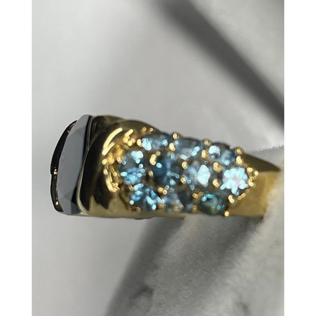 18k Solid Gold 2.19 CT Lolite Ring size 5