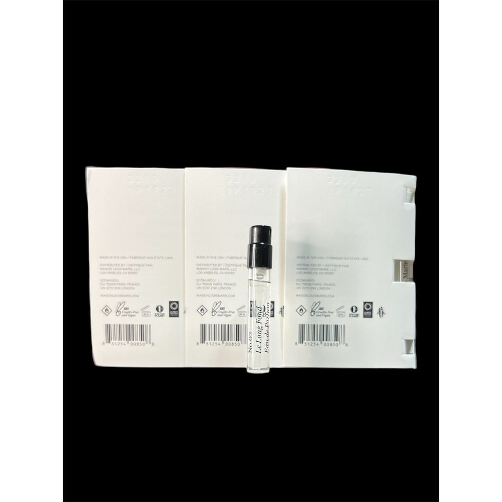 Maison Louise Marie No 02 Le Long Fond Set Of 3 - 1.5 ML EA New