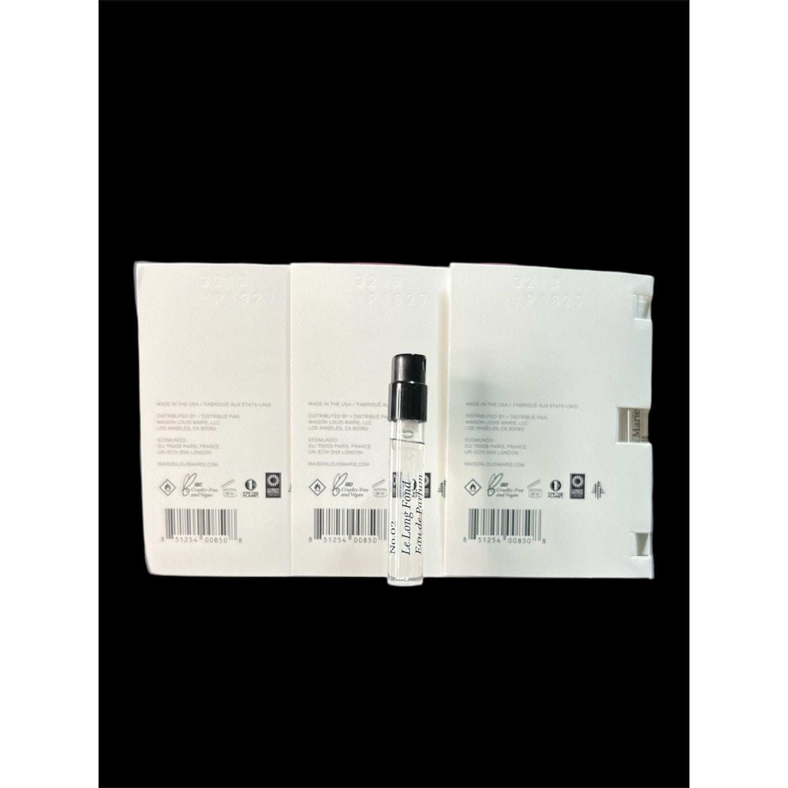Maison Louise Marie No 02 Le Long Fond Set Of 3 - 1.5 ML EA New