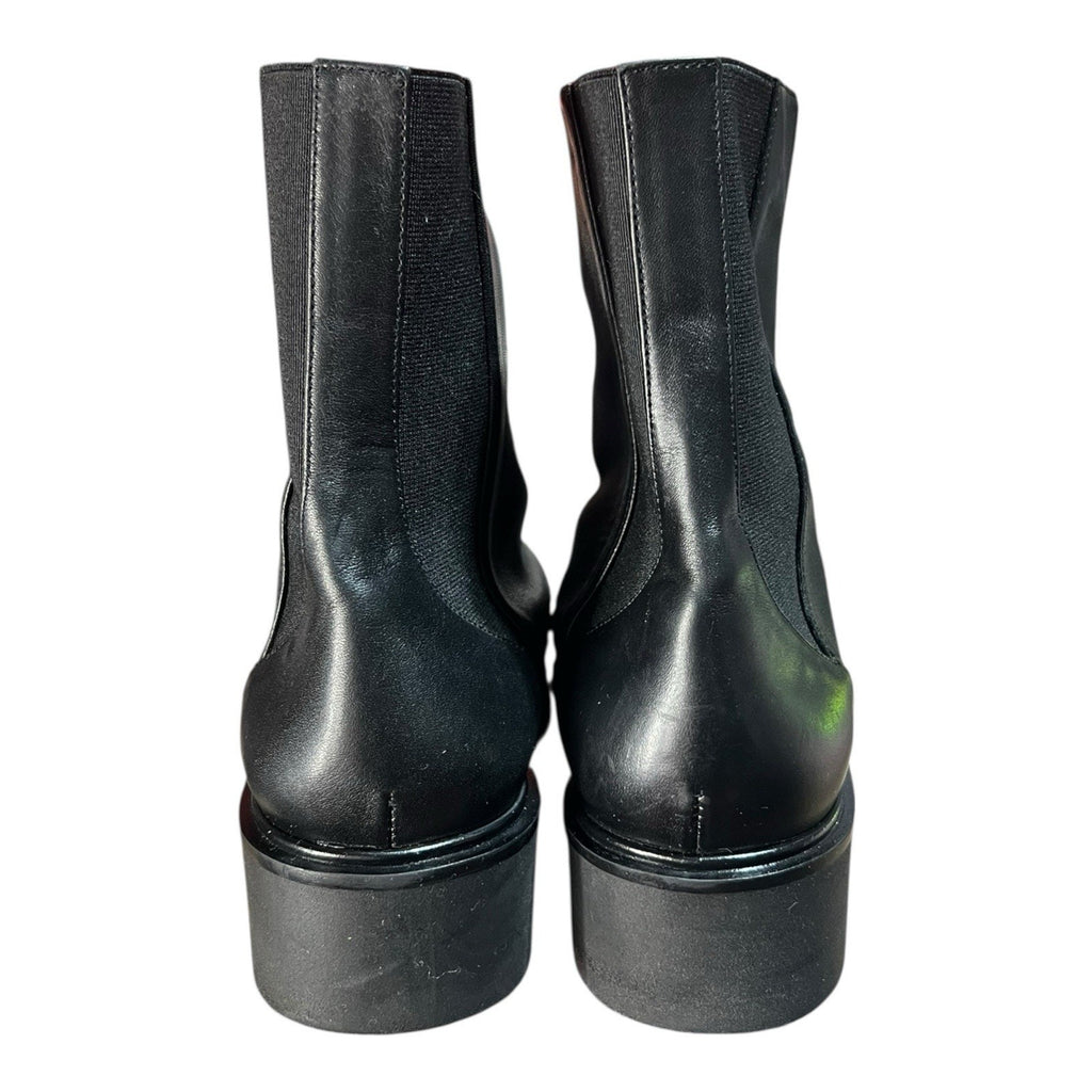 Stuart Weitzman Lodge Zip Bootie Black Leather Women’s Shoe Size 7 b
