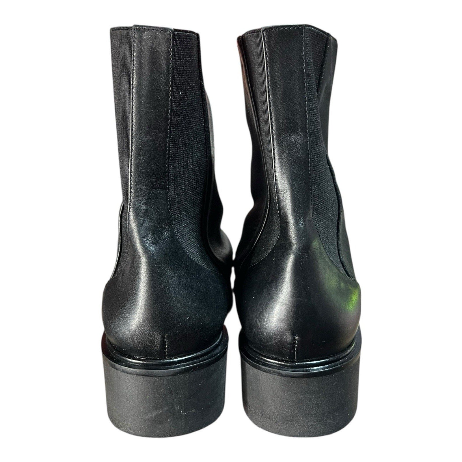 Stuart Weitzman Lodge Zip Bootie Black Leather Women’s Shoe Size 7 b