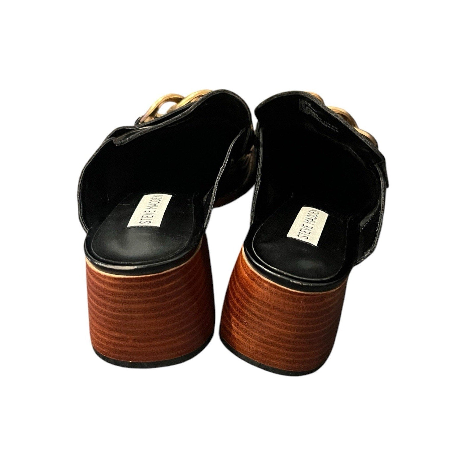Steve Madden "Lorie" mules Black Patent Women’s Size 8M