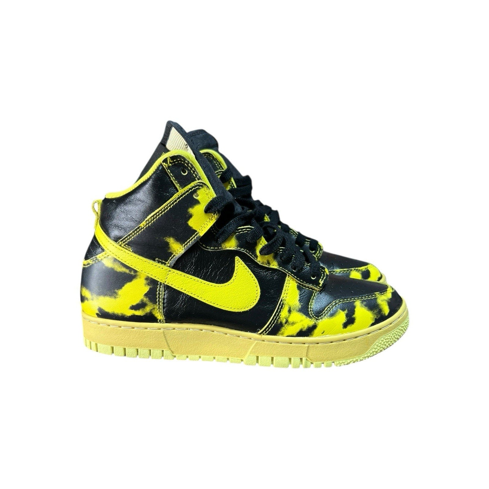 Nike Dunk High 1985 "Yellow Acid Wash" sneakers Mens Size 10