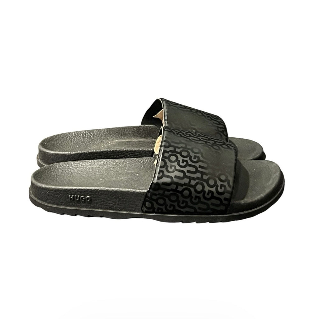 HUGO by Hugo Boss "Timein Black Slides Women’s Size 8