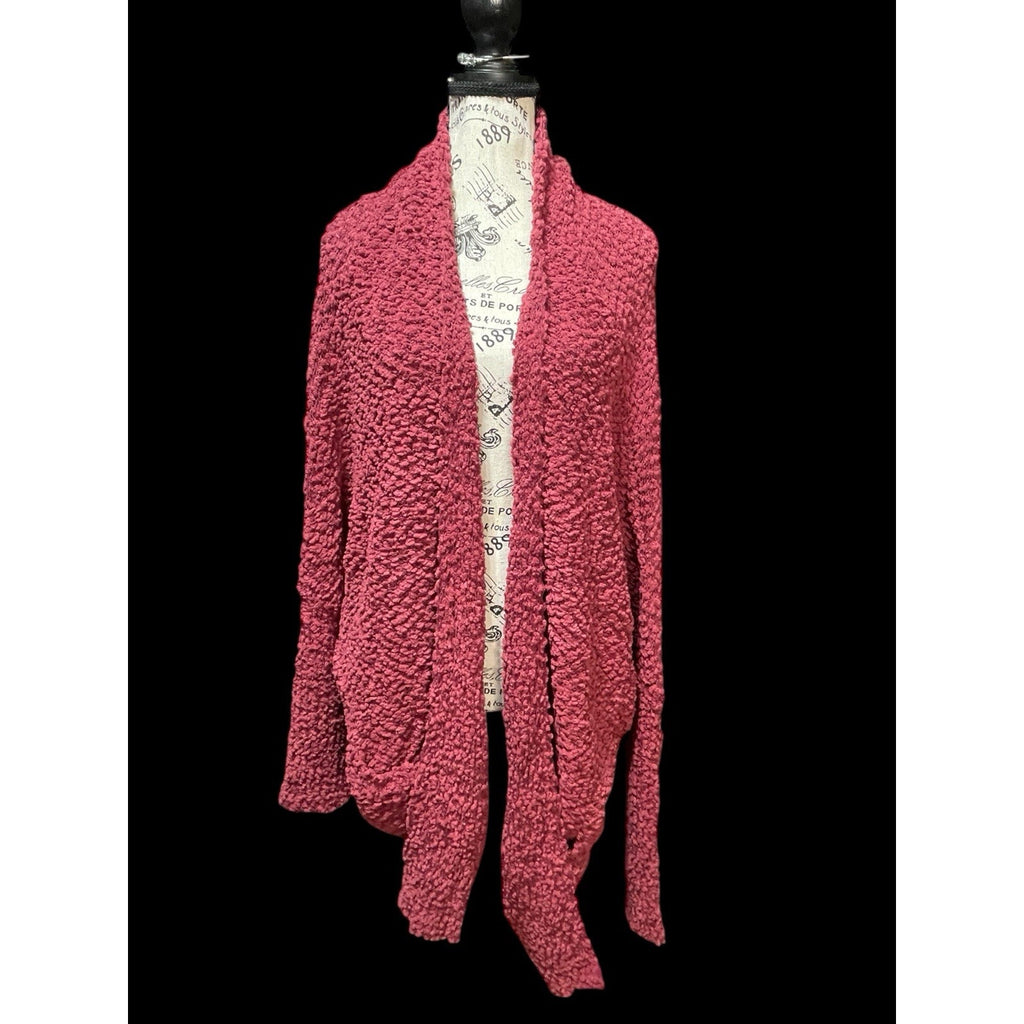 Hayden Los Angeles 2X/3X Maroon Chunky Knit Cardigan - New with Tags