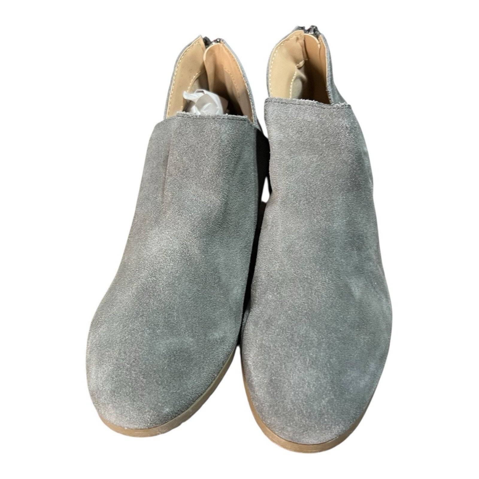 Kenneth Cole Reaction Gray Suede Ankle Bootie Women’s Shoe Size 6.5 M