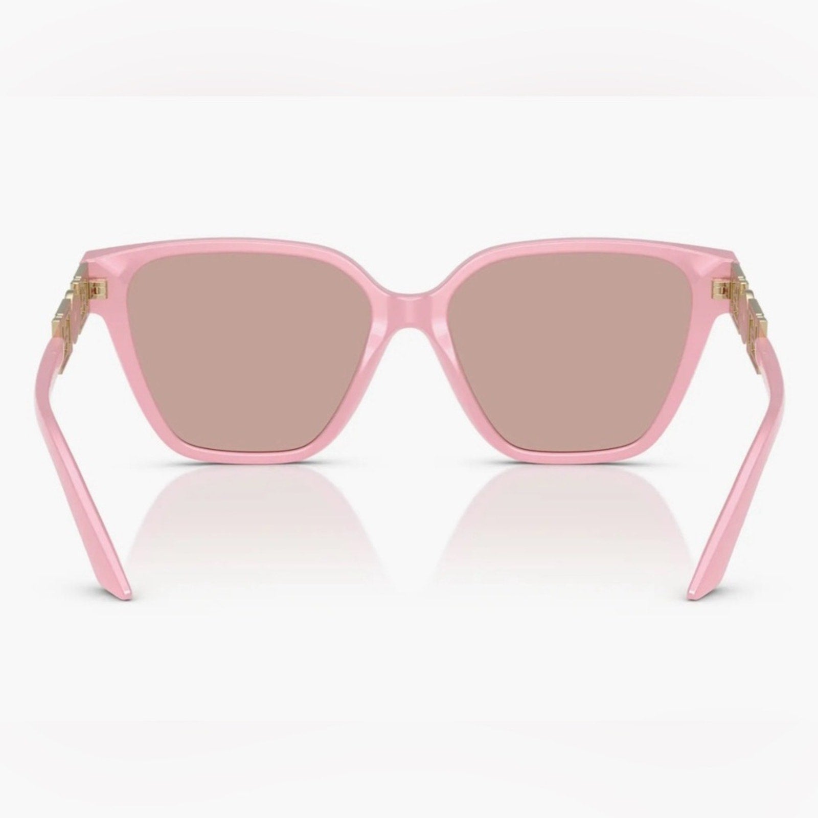 Versace Pink Sunglasses with Gold Accents New in Box 56 MM MSRP $580