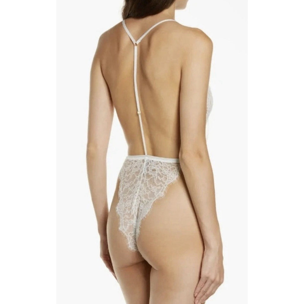 Suzy Black ivory One Piece Lingerie Womens Size S NWT