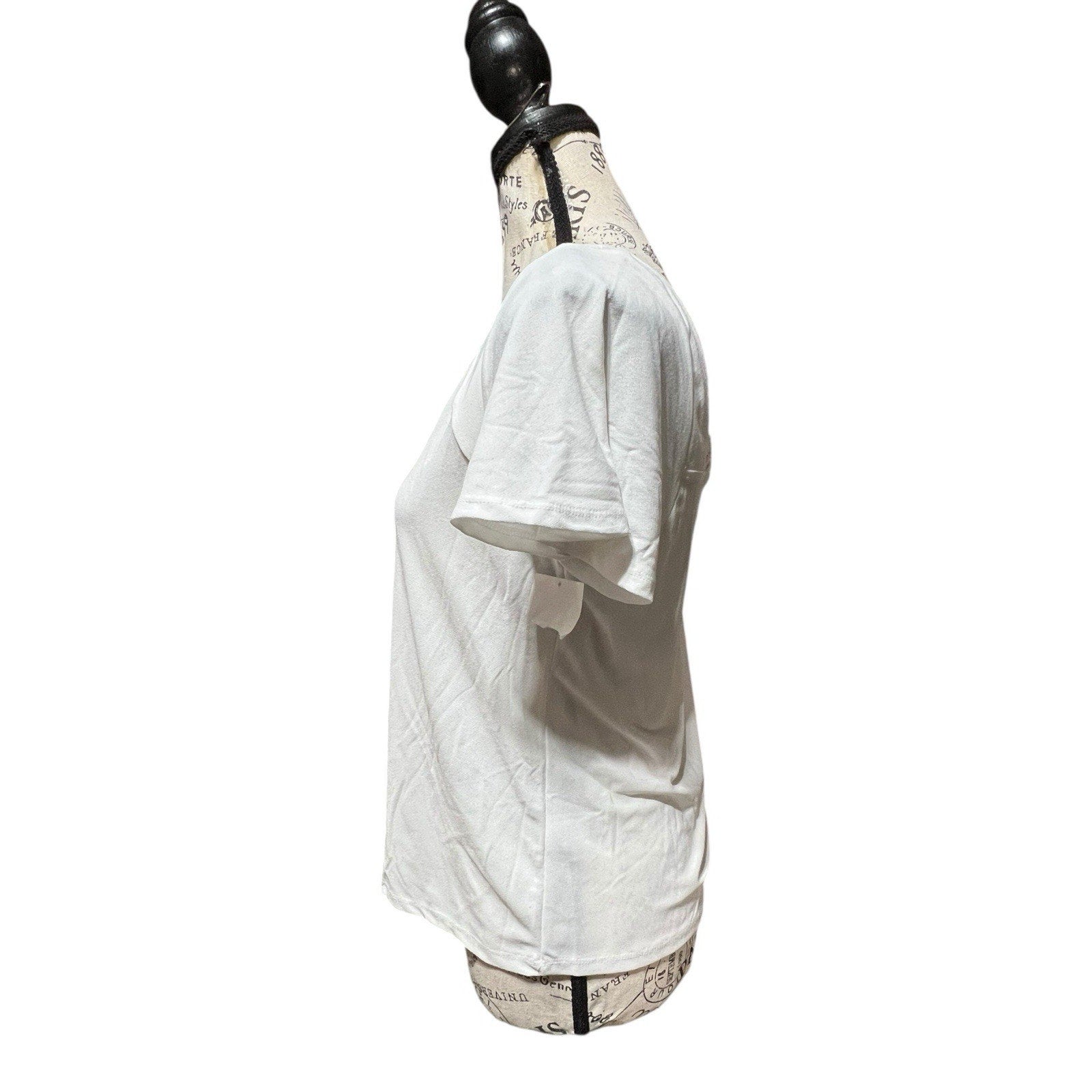 Halogen White Blouse With Lace Trim Women’s Shirt Size S