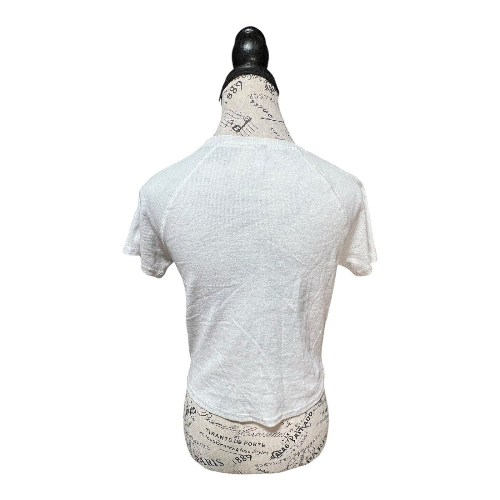 Zella Ribbed White Tee Shirt Women’s Size S NWT