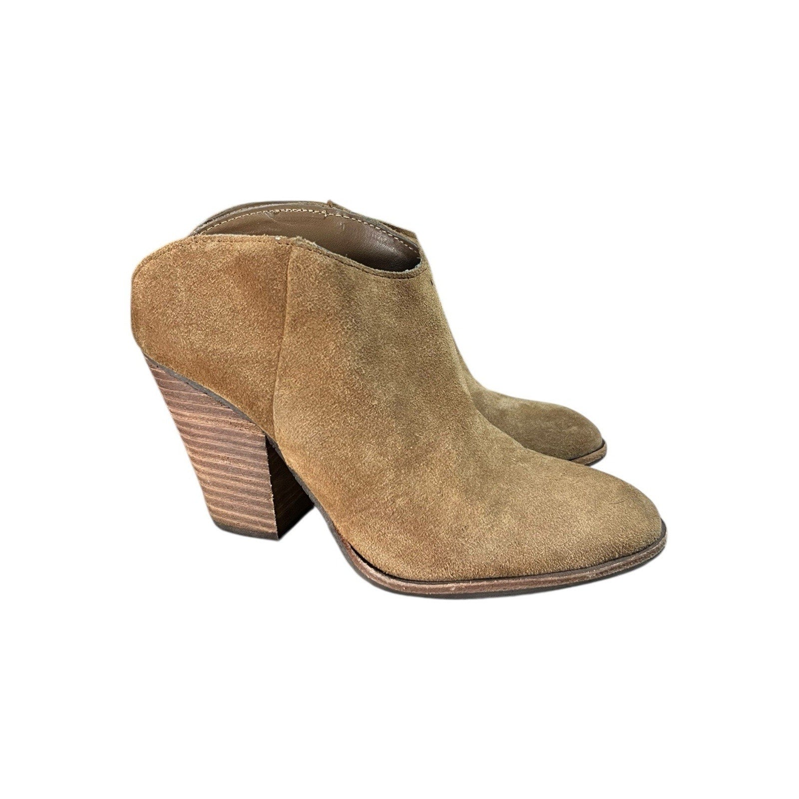 Dolce Vita Haken brown suede slip-on ankle booties Women’s Shoe Size 5.5