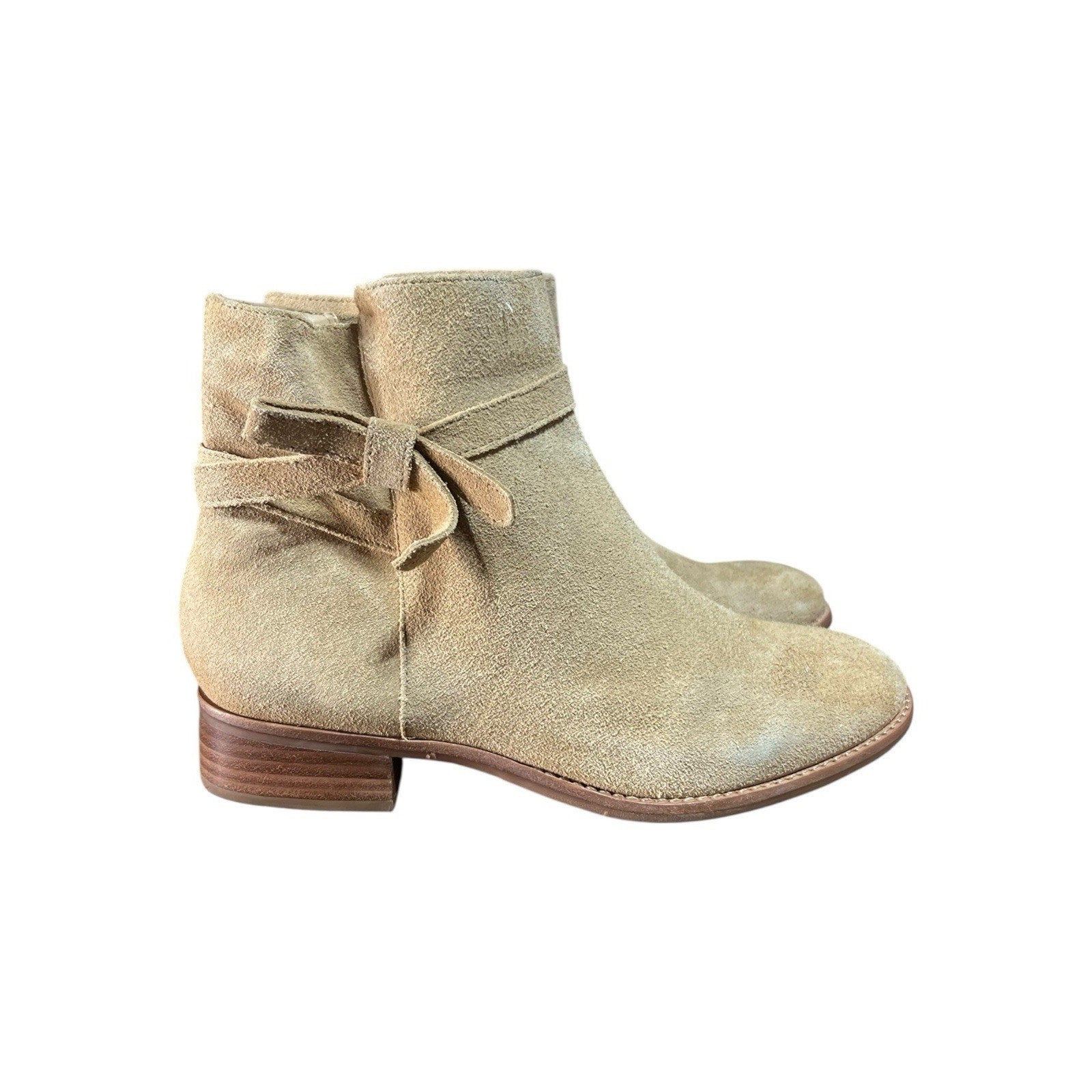 Talbots Tish Tie Suede Ankle Boot Size 7M New