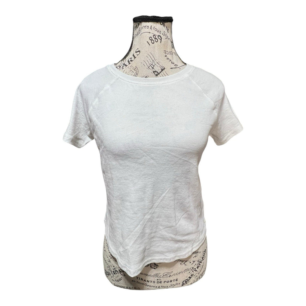Zella Ribbed White Tee Shirt Women’s Size S NWT