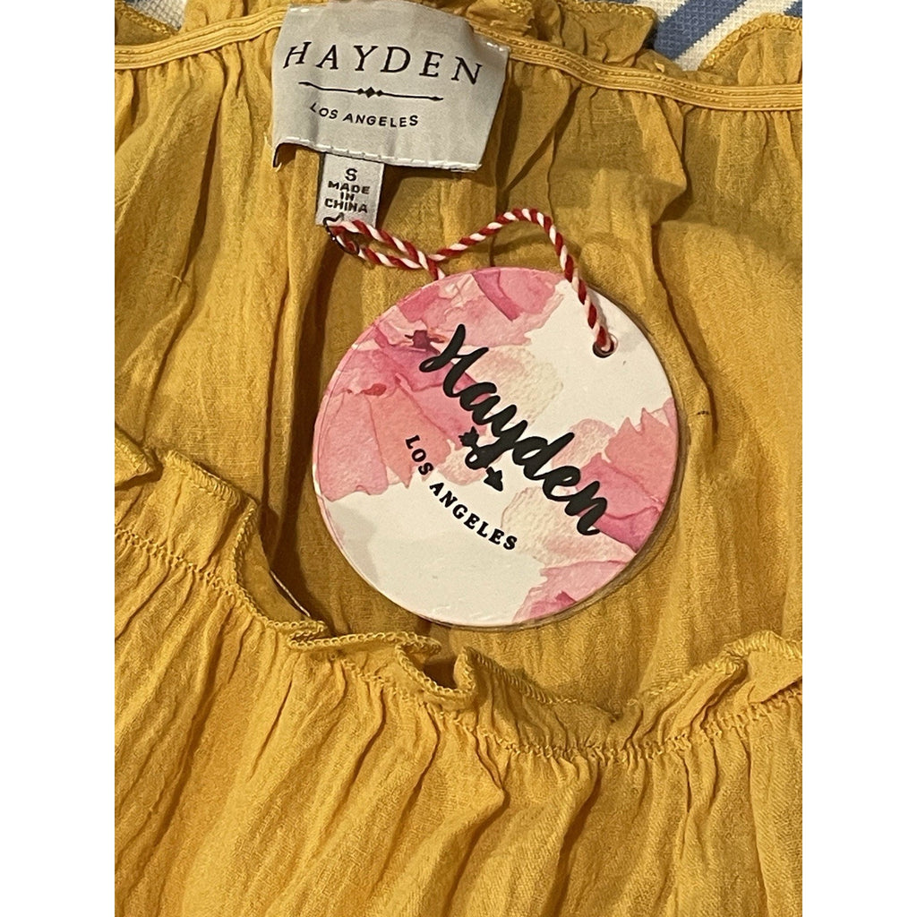 Hayden Yellow Dress Size S NWT