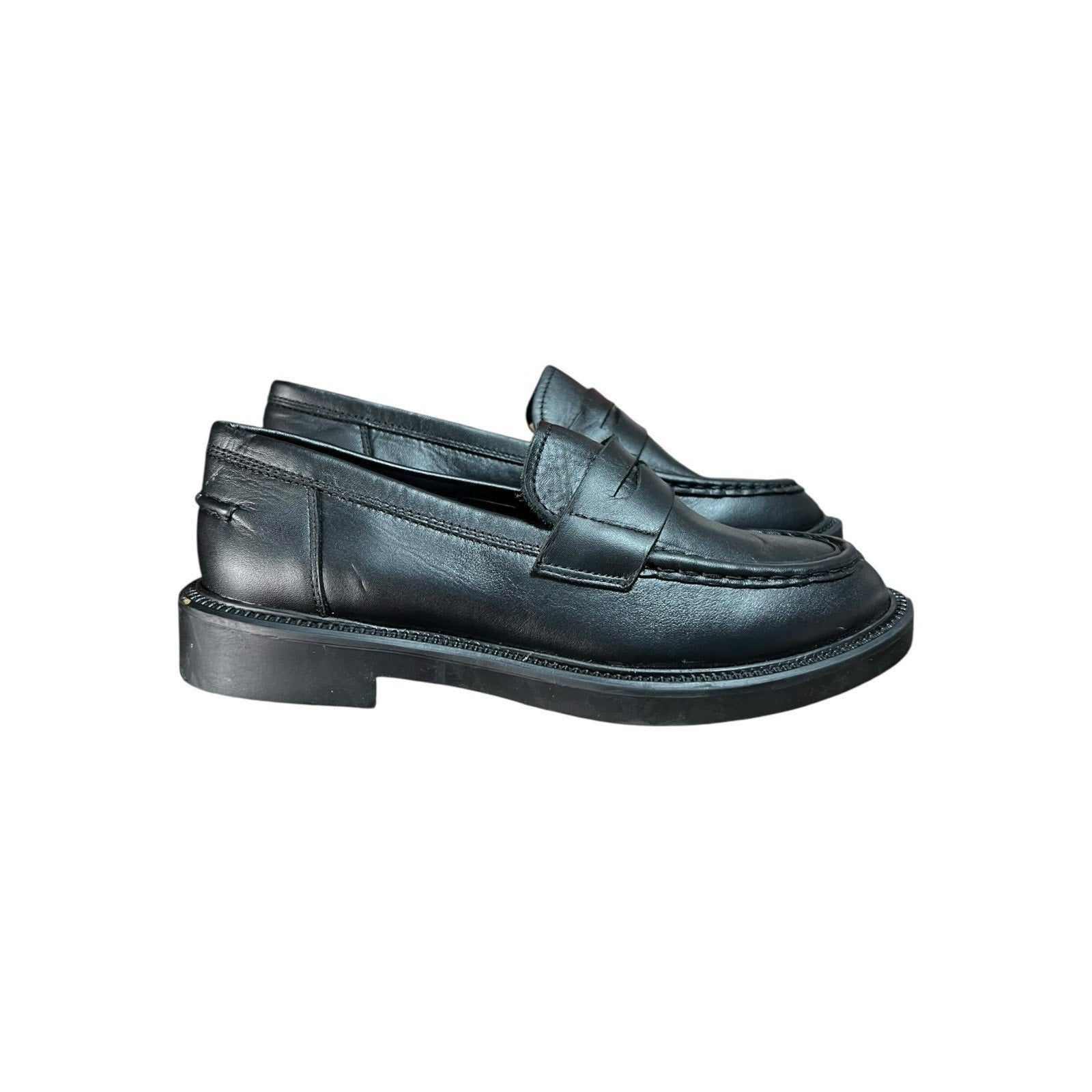 Blondo Waterproof Black Leather Loafers Women’s Shoe Sizr 7.5