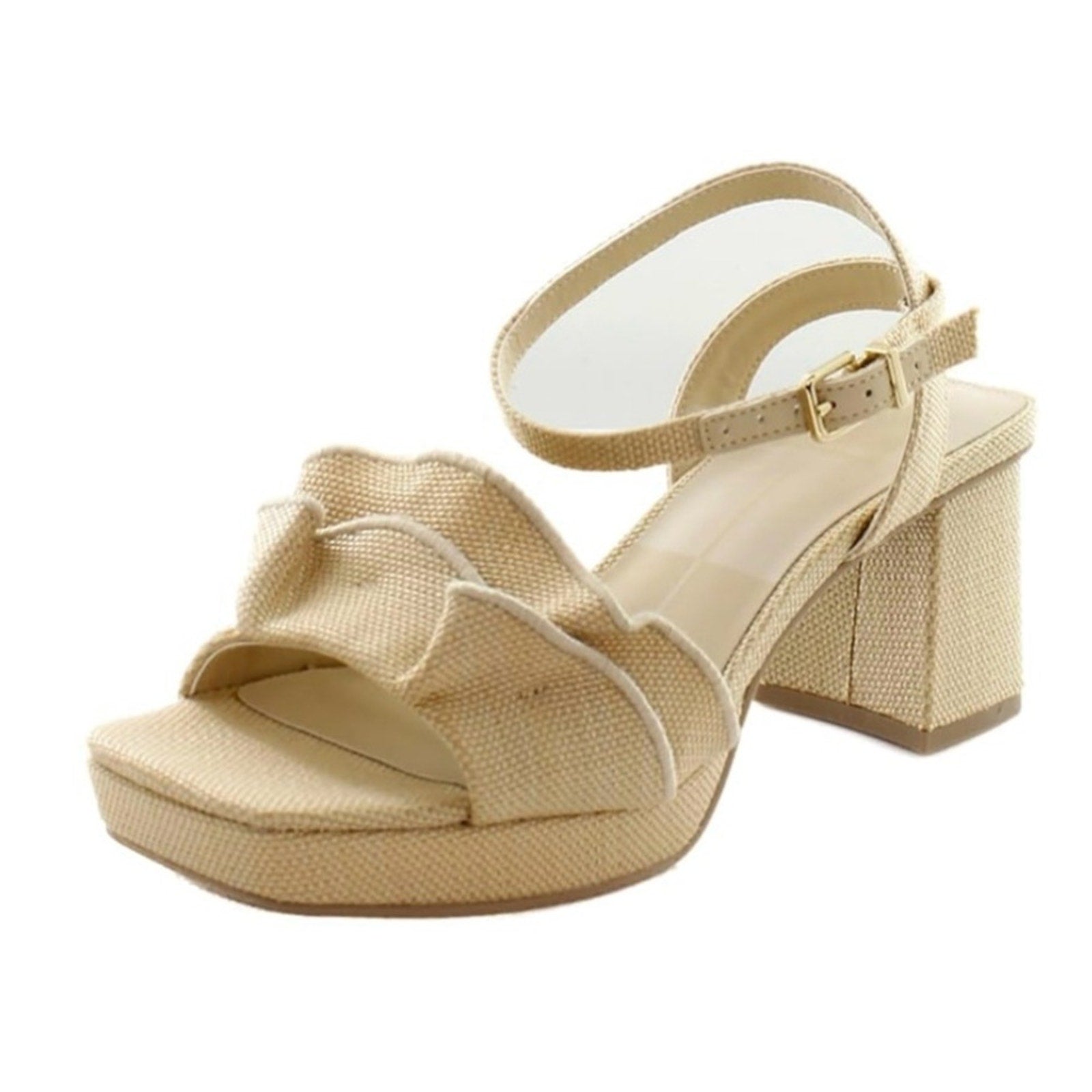 Dolce Vita Elegant Beige Block Heel Sandals NWT size 8