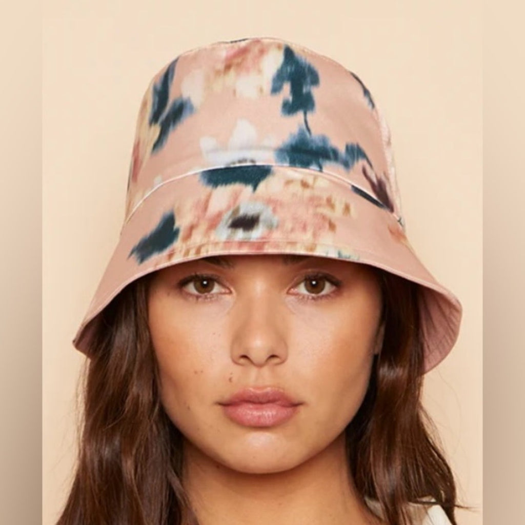 Eugenia Kim Reversible Floral Pink Bucket Hat NWT MSRP $225