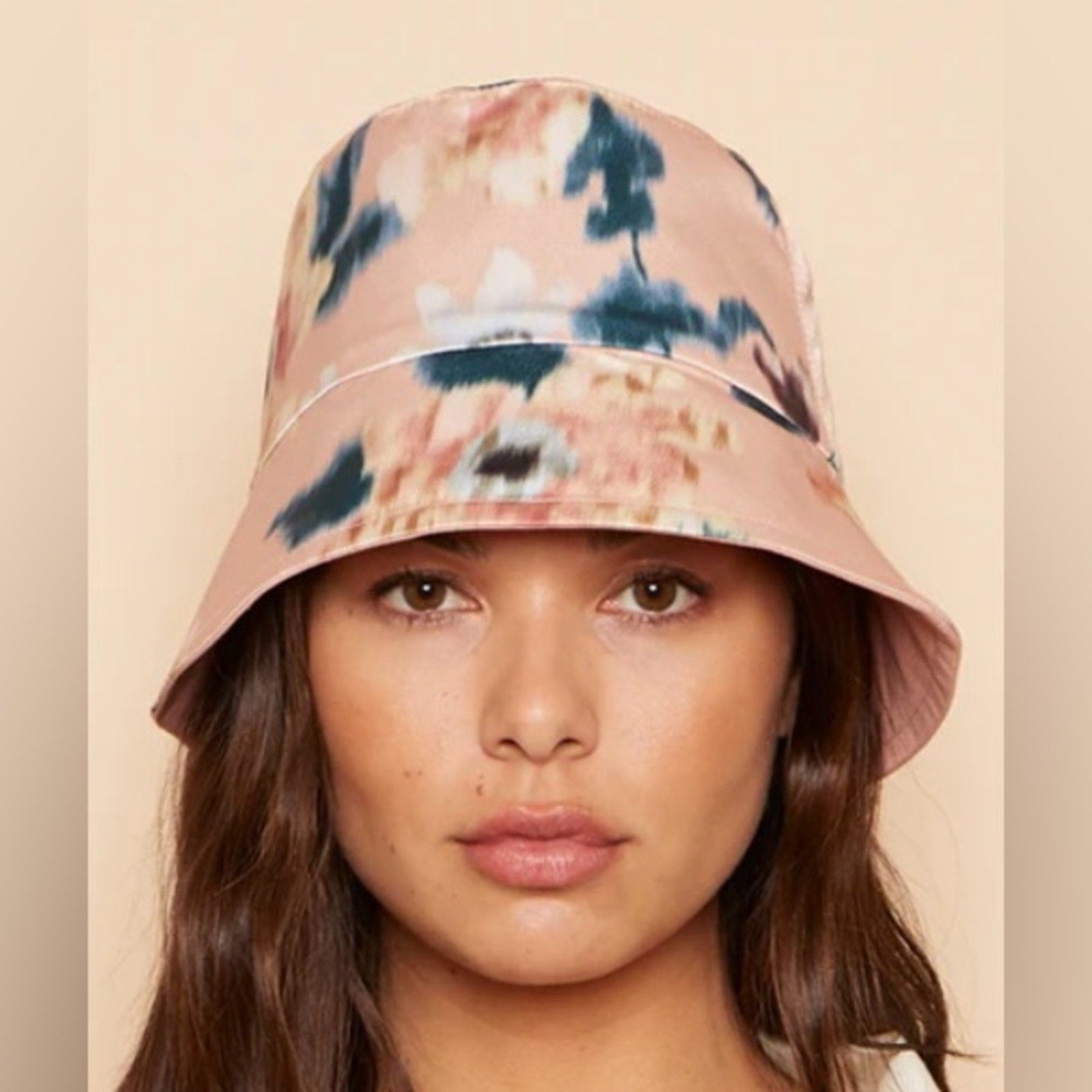 Eugenia Kim Reversible Floral Pink Bucket Hat NWT MSRP $225