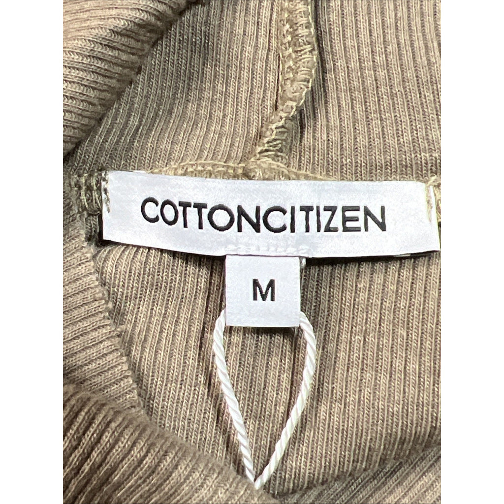 Cotton Citizen Olive Green Verona Turtle Neck Size M New