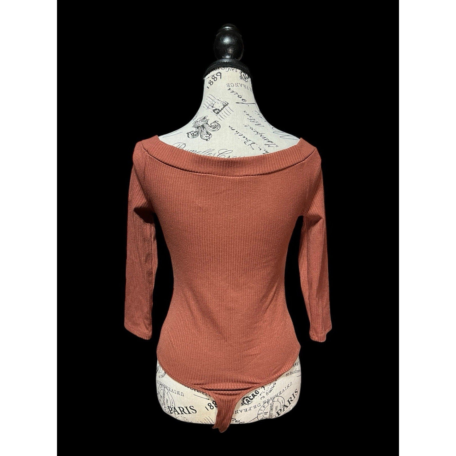 ASTR The Label 3/4 Sleeve Ribbed Bodysuit Women’s Size S NWOT