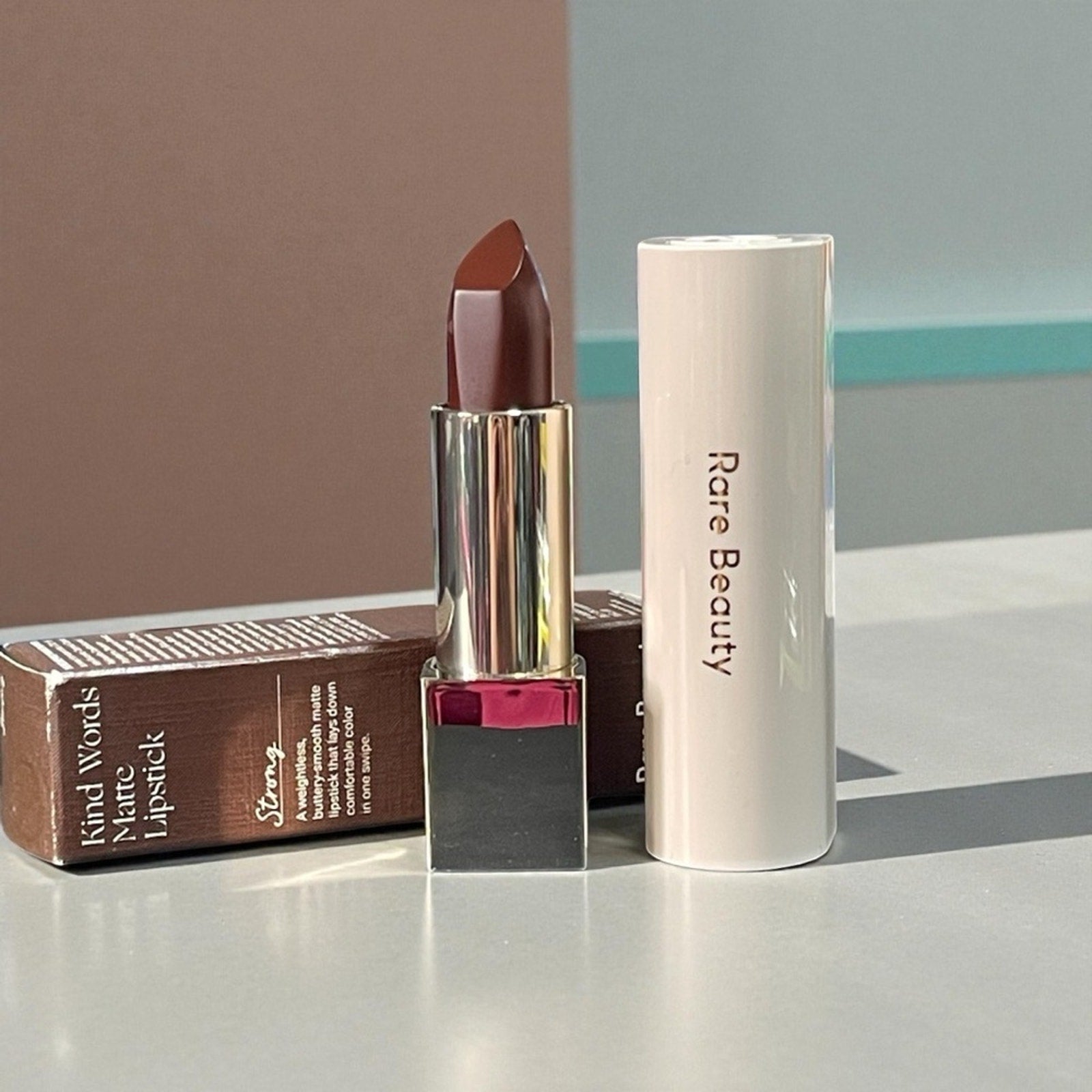 Rare Beauty Kind Words Matte Lipstick - Deep Brown Shade Strong NIB