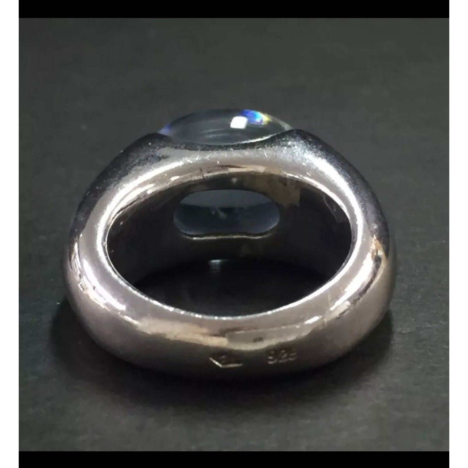 Baccarat 925 Sterling Silver Ring Size 6