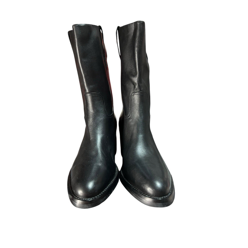 Jeffree Campbell Black Mid Calf Boots Women’s 10 With 3.5in Heel
