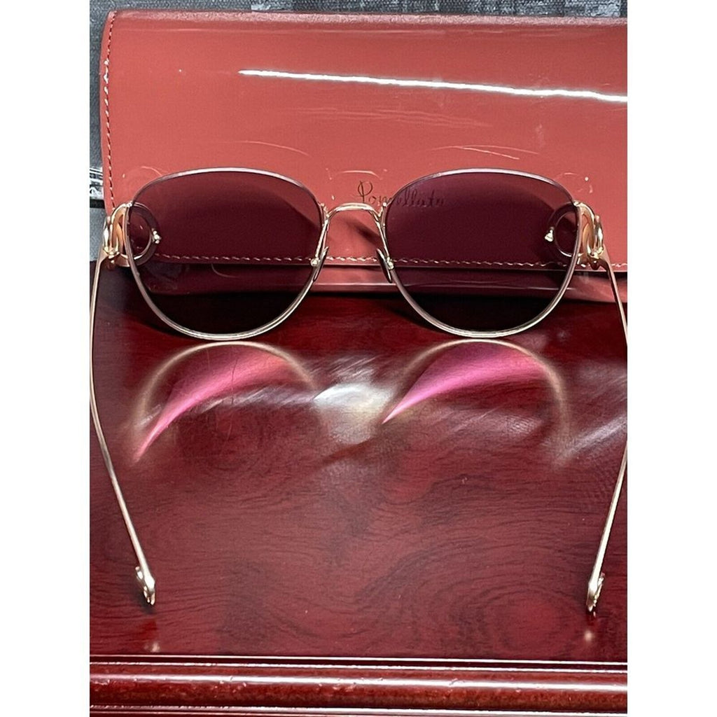 Pomellato‎ Gold Frame Pink Lens Sunglasses NWT MSRP $769