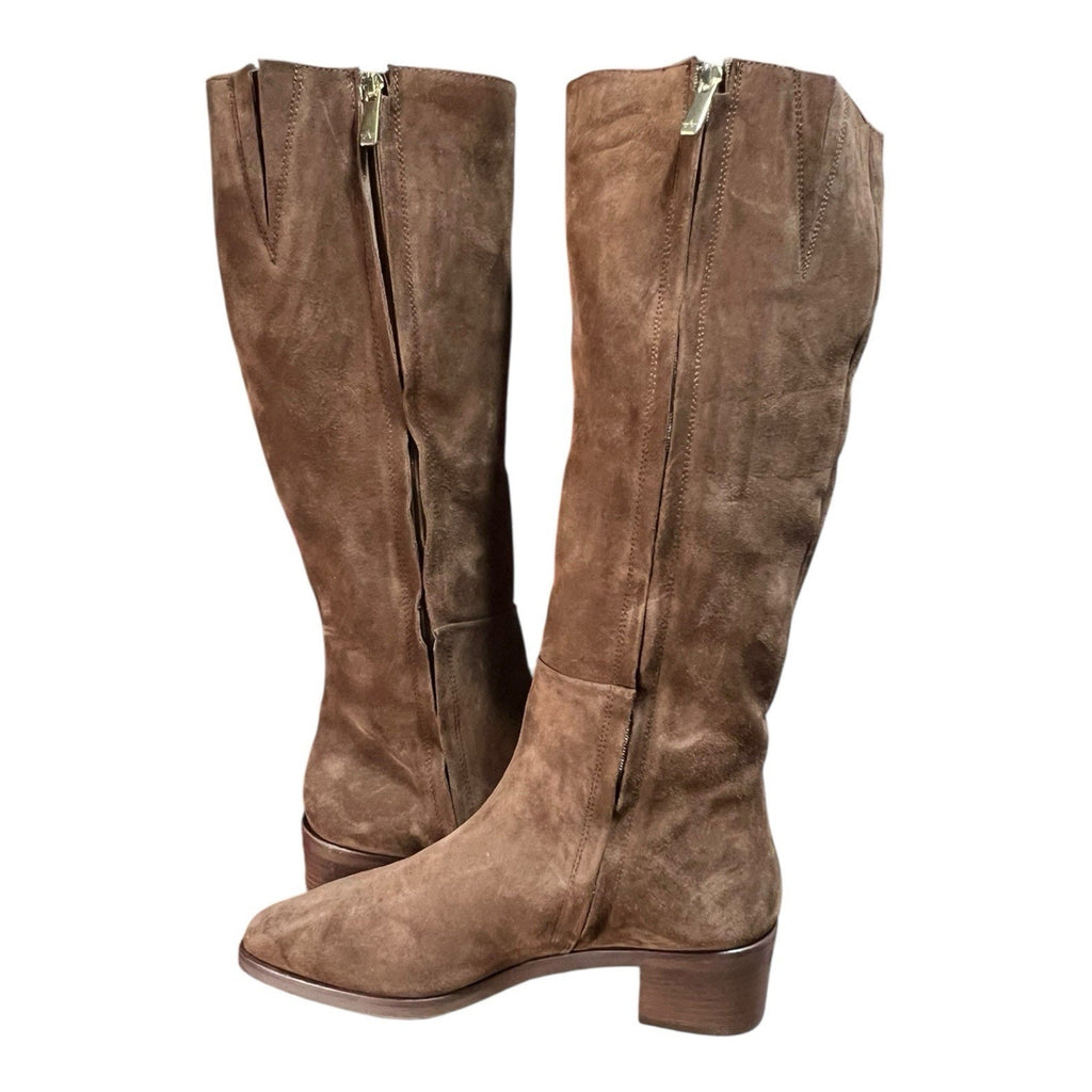 Aquatalia women's remo tall boots Brown Suede Women’s Shoe Size 10