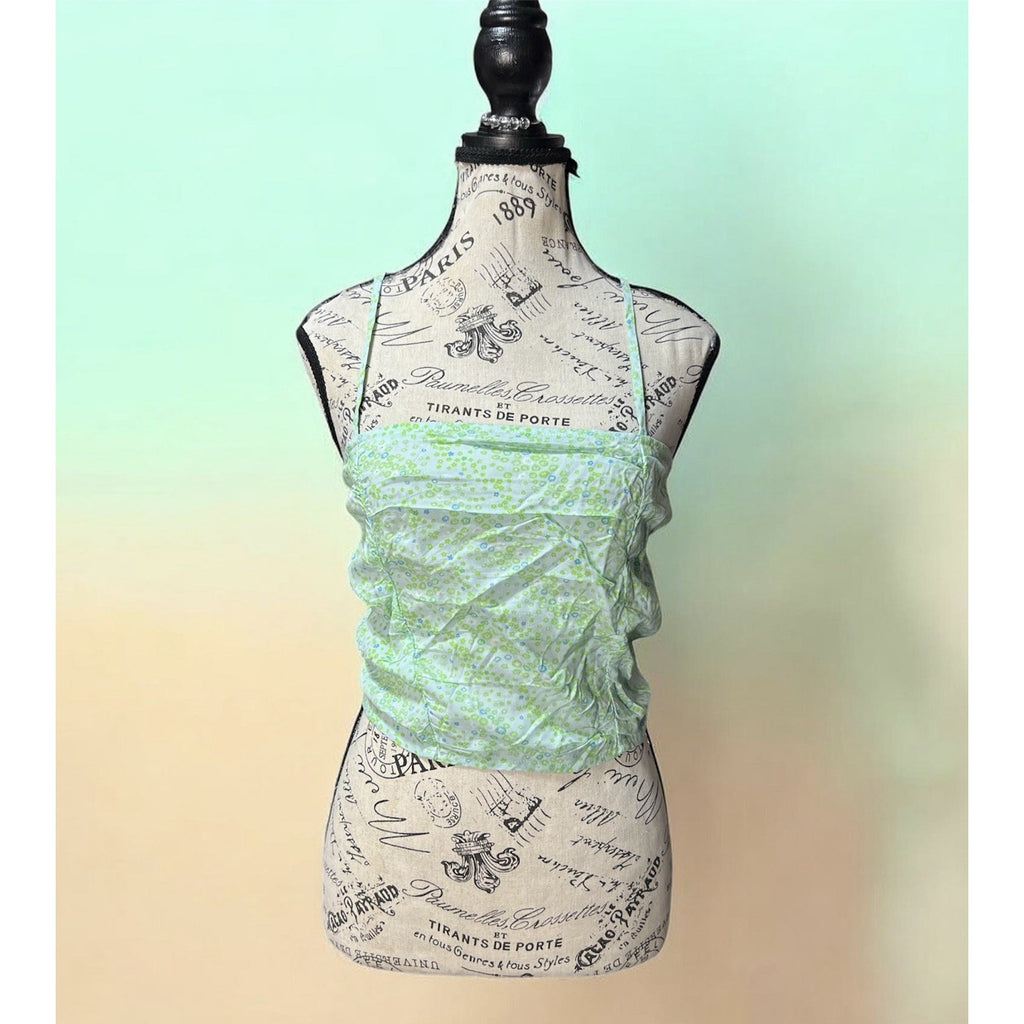 BP floral printed, smocked crop tank top Size XS