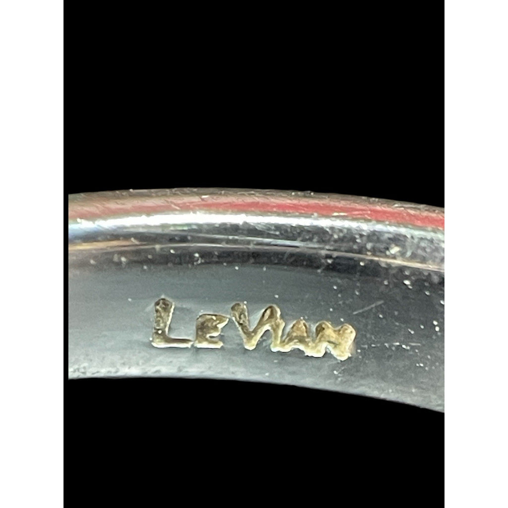 Levian 14k White Gold Blue Sapphire And Diamond Accent Ring Size 6.5