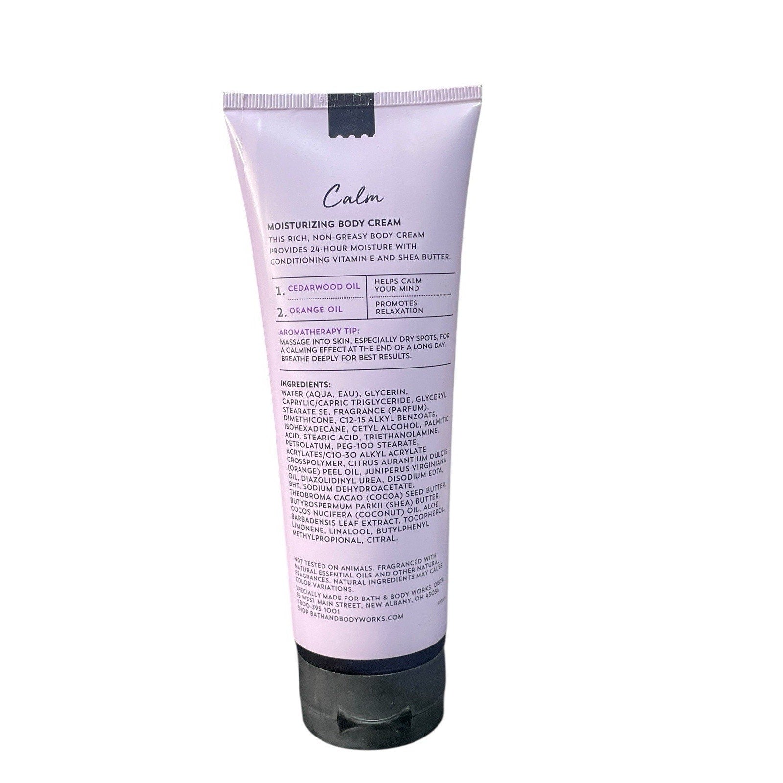 Bath & Body Works Aromatherapy Calm Cedarwood Orange Body Cream 8 oz New