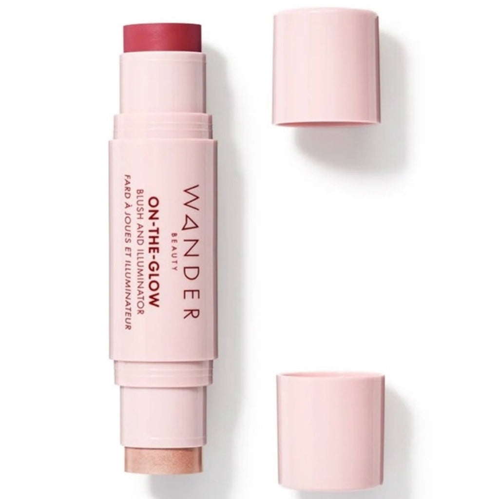 WANDER BEAUTY On-the-Glow Blush and Illuminator Strawberry Fields / Nude Glow